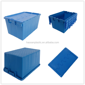 Boîtes de rangement solides en plastique de la marque HAOSEN, fabrication chinoise directe, réduction en gros pour les entreprises de déménagement et le stockage personnel - Product Image 4