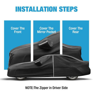 Funda para Auto de Aluminio y Algodón de 6 Capas para Todo Clima, Impermeable, Protección UV, Cubre Todo el Vehículo - Product Image 5