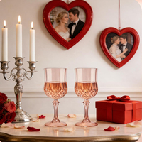 Verres à vin en plastique réutilisables de 7 oz, gobelets vintage incassables, coupes à eau et à champagne pour les mariages, les fêtes en plein air, les fournitures pour événements