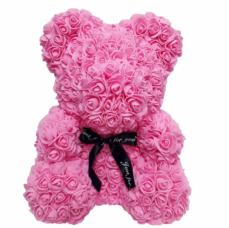 ENVIRONMENTALLY FRIENDLY EVA ETERNAL FLOWER ROSE BEAR VALENTINE'S Romantic ARTIFICIAL FLOWER