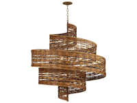 Lustre en rotin naturel postmoderne nordique pour salon, restaurant, villa, éclairage d'escalier, lampe suspendue
