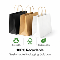 Sacs en papier kraft de qualité supérieure, écologiques, recyclables, emballages personnalisés pour les marques de détail, sacs de shopping pour boutiques avec logo