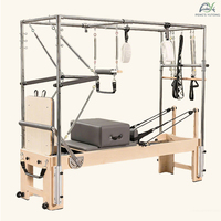 Reformer de Pilates de Madera de Arce de Grado Comercial para Gimnasio, Equipo Completo con Programas de Entrenamiento, Máquina de Estiramiento, Reformers de Pilates