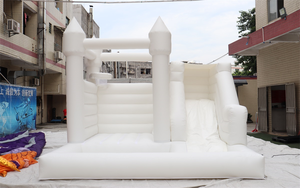 Château gonflable blanc WINSUN 2024 pour mariage, château gonflable pour fête, château gonflable pour événements en plein air - Product Image 2