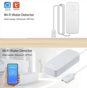 TY-WI-1 Tuya WiFi Capteur d'eau souterraine Détecteur de fuite de niveau d'eau Système d'alarme d'inondation via application Surveillance à distance Sécurité Smart Life - Product Image 6
