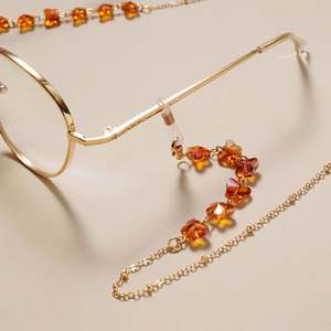 Chaîne de lunettes en alliage pour femmes, 75 cm, avec cristaux artificiels, accessoire de mode pour masques et lunettes de soleil, vente en gros - Product Image 3