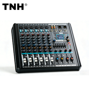 Console de mixage DJ TNH DK06 6 canaux <span class=keywords><strong>avec</strong></span> 99 effets DSP, <span class=keywords><strong>lecteur</strong></span> USB, alimentation fantôme 48V, <span class=keywords><strong>lecteur</strong></span> MP3, équipement sonore - Product Image 1
