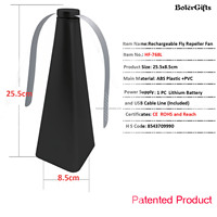 Portable Rechargeable USB Fly Repellent Fan Restaurants Pique-Nique Repas Table Efficace Tueur D'insectes Garder Les Mouches Bugs Loin De La Nourriture