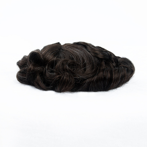 Sistemas de Reemplazo Capilar para Hombre con Base de Monofilamento y Encaje, Toupee Pre-cortado para Hombres, Pelucas de Cabello Humano Natural para Hombre - Product Image 2