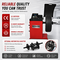 Équilibreuse de roues numérique automatique professionnelle de haute précision certifiée CE YuanMech B651B, capacité 70 kg, auto-calibrage