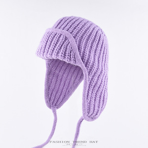 Gorro <span class=keywords><strong>de</strong></span> esquí coreano <span class=keywords><strong>de</strong></span> color liso para hombre, cálido para otoño e invierno, estilo Lei Feng, con protección para las orejas, estampado digital - Product Image 3