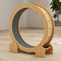 Nouvelle sortie, tapis roulant pour chat en bois massif de qualité supérieure, couleur originale, OEM et ODM, silencieux, avec 2 coussinets de couleur