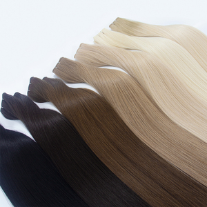 新潮流流行设计全角质层对齐欧洲发质金发颜色天才卷发束原生雷米手工编织接发 - Product Image 3