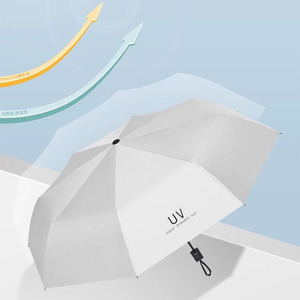 Uv Sun Protection Umbrella Folding Automatic Manual Open Gift Advertising Umbrella Thicker Larger Fiber Rib 100 Carton Quantity - Product Image 2