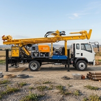 WMC500 Foreuse de puits montée sur camion à entraînement hydraulique, système double air et boue, personnalisable pour l'exploitation minière