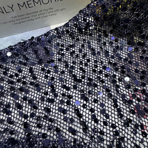 Tela Teñida con Hilo Plateado, Malla Calada con Lentejuelas, 100% Poliéster, Peso Medio, <span class=keywords><strong>para</strong></span> Disfraces de Escenario y Vestidos de Mujer - Product Image 3
