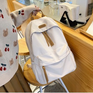 Minimalist <b>Backpack</b> Black Soft Material Student Casual Travel Bag Unisex Everyday Use Spring 2024 - Product Image 4