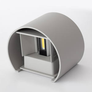 VT-756 V-TAC 4000K Grey round 6W โคม IP65 LED คู่ผนังโคมไฟกลางแจ้ง - Product Image 5