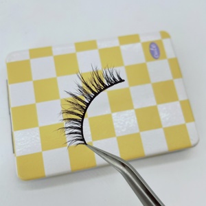 Pestañas Postizas de Estilo Natural de 13 mm, Hechas a Mano, con Logotipo Personalizado, Pestañas Cortas de Visón Sintético Natural - Product Image 4