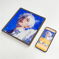 Tableau de conception portable 78x78 LED P2.6mm pour perles lumineuses, contrôle sans fil par application, pour l'agencement des perles, loisirs créatifs et décoration pour les amoureux