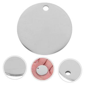 Gold Color Round <b>Pet</b> Name Small Stainless Steel <b>Blank</b> Mini Dog Id Number Tag With Logo - Product Image 6