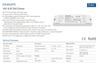 DA-ML(WT) Tuya Smart WiFi & RF DALI Converter Dimmer Controller DIM CCT RGB RGBW RGB + CCT Strip Light Smart Life APP Control