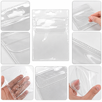 Sac d'emballage en sachet transparent en PVC personnalisé pour accessoires de pêche, appâts en poudre, appâts à poisson, boucles d'oreilles et hameçons de pêche