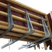 Système de coffrage moderne à poutres en acier réglables pour la construction en béton, avec conception réutilisable et assemblage rapide