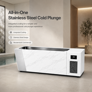 Bain froid en acier inoxydable pour hôtel et complexe hôtelier avec système de refroidissement intégré pour zones de bien-être haut de gamme - Product Image 2