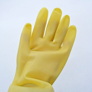 Guantes de Látex Natural Resistentes al Agua, Gruesos, para Lavar Platos y Limpiar - Product Image 3