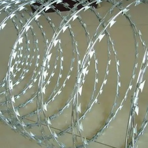 Malla de Alambre de Púas Concertina, Rollo de Acero de Tipo Navaja Simple, Superficie Lisa, Brillante y Antioxidante - Product Image 2