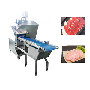 Fully Automatic Adjustable Cutting Thickness Quantitative Fresh Meat Slicer Machine for Slightly Frozen Meat Ham Bacon Vegetable - Product Image 1