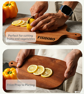 Planche à découper artisanale en bois massif de noyer <span class=keywords><strong>noir</strong></span>, à durabilité et résistance à l'eau améliorées, pour l'utilisation culinaire (<span class=keywords><strong>ail</strong></span>) - Product Image 3