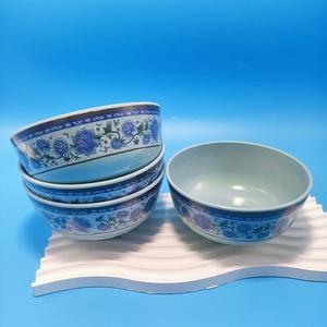 Tazones de melamina, estilo retro chino de plástico, para restaurantes de comida rápida, tazones para arroz de cantina, tazones para sopa, tazones comerciales para polvo de arroz. - Product Image 1