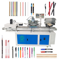 Impresora de pantalla de Control PLC Máquina de serigrafía cilíndrica Servo neumática completamente automática para lápiz labial circular Pluma 3D