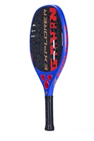 Raquette de beach tennis en carbone composite 3K/12k/18k durable et personnalisée 2026 avec surface texturée et noyau en mousse EVA à mémoire de forme