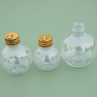 Vente chaude 50ml 100ml 350ml PET En Plastique Boule Forme Arbre De Noël Ornements Sphère Bouteille Jus Lait Thé Boisson Bouteille
