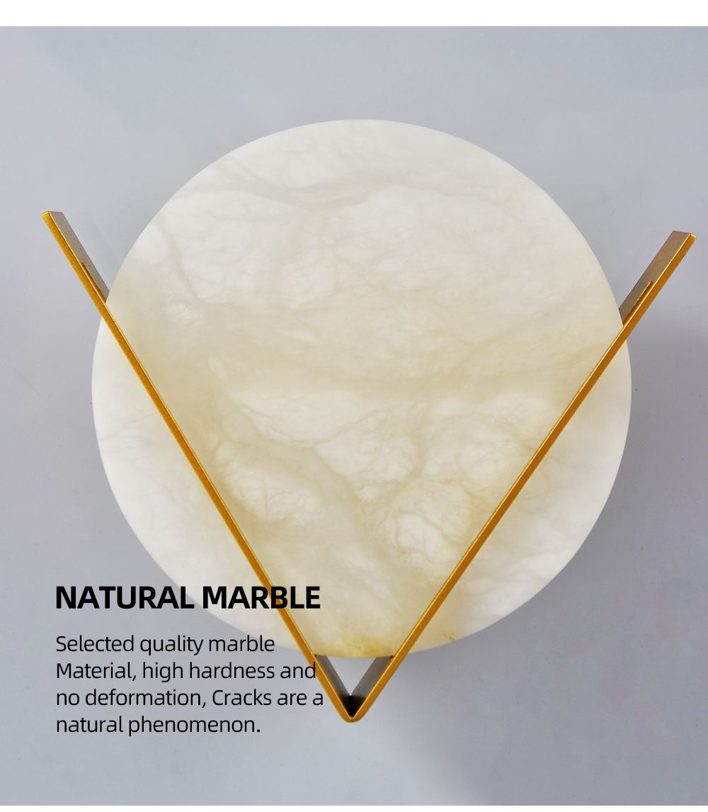 nordic marble wall mounted light hotel bedroom corridor modern sconces gold led wall Lamps indoor