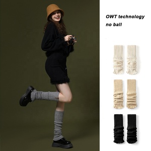Couvre-jambes de production en tricot sur les jambières au genou Chaussettes pour femmes - Product Image 6