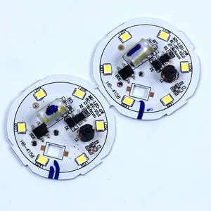 Lâmpada led branca redonda 40mm, 5 w 2835 smd