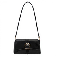 Sac à bandoulière en cuir verni, petit sac carré à boucle, sac à main à rabat pour usage quotidien