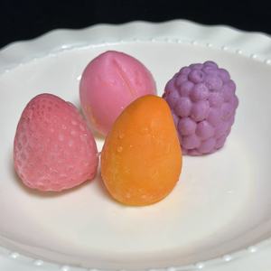 Glace Artisanale Surgelée en Forme de Mini-Fruits, Assortiment de 4 Saveurs (Mangue, Raisin, Pêche, Fraise) – Pack Mixte de Sucettes Glacées pour Enfants - Product Image 3