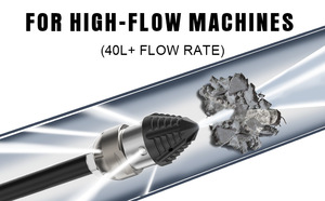 Sz-yüksek basınçlı kanalizasyon temizleme makinesi su sıçan boru Unclogging ile 1/4 bağlayıcı 3/8 hızlı fiş gömme araba temizleme aracı - Product Image 4