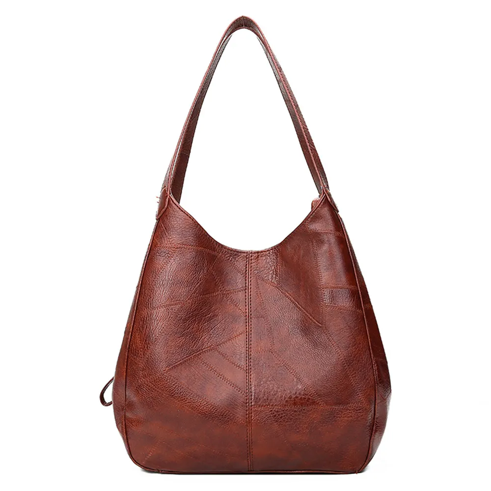 OEM simple designer women Shoulder Bags soft pu leather ladies Tote bags