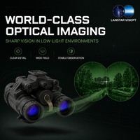 Gafas de Visión Nocturna Binoculares Modulares con Ganancia de Luz Ajustable, Visor Óptico de Baja Luz de Material Compuesto PEEK, Tubo Blanco P45, FOM1800+
