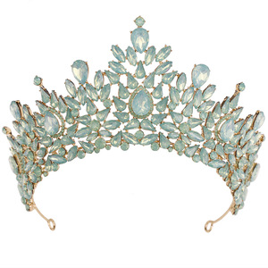 Diadème de cristal, Couronne de mariée, Couronne de princesse, Diadème de Quinceañera, Bandeau de cheveux pour concours de beauté et bal de promo, Ornements et accessoires - Product Image 5