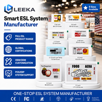 LEEKA Fabricante de Etiquetas ESL, Etiqueta de Precio Digital Inalámbrica de 1.54" con Tinta Electrónica EPD, Sistema de Etiquetas ESL para Minoristas de Cosméticos