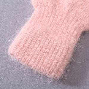 Mitaines chaudes d'extérieur pour <span class=keywords><strong>femme</strong></span> Jxwatcher, automne-hiver, couleur unie, en peluche, en cachemire, en laine tricotée, gants tricotés pour <span class=keywords><strong>femme</strong></span> - Product Image 6