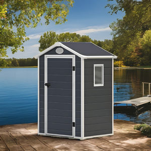 Nouvelle série modèle plastique <span class=keywords><strong>composite</strong></span> <span class=keywords><strong>abri</strong></span> <span class=keywords><strong>de</strong></span> <span class=keywords><strong>jardin</strong></span> maison à vendre hangars extérieurs stockage - Product Image 3