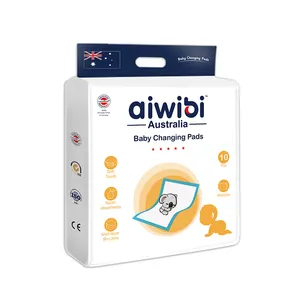 AIWIBI批发婴儿尿布更换垫盖便携式一次性更换垫，带防水pe膜